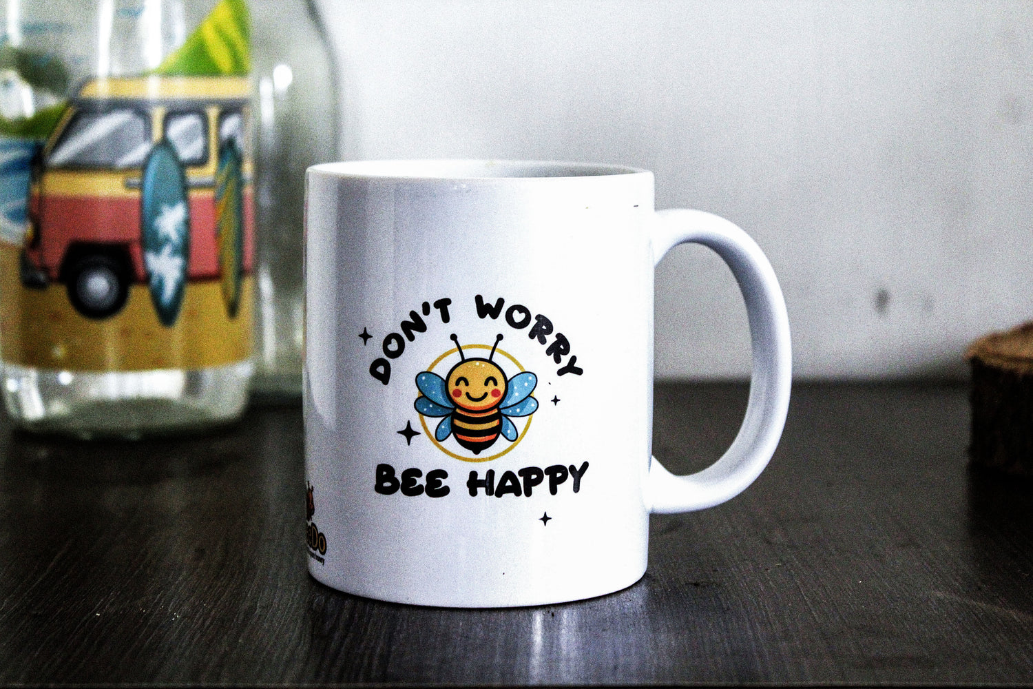 BeeDo Coffee Mugs - Cute, Funny and Adorable Honey Bee Theme 3D White Ceramic Coffee Mugs