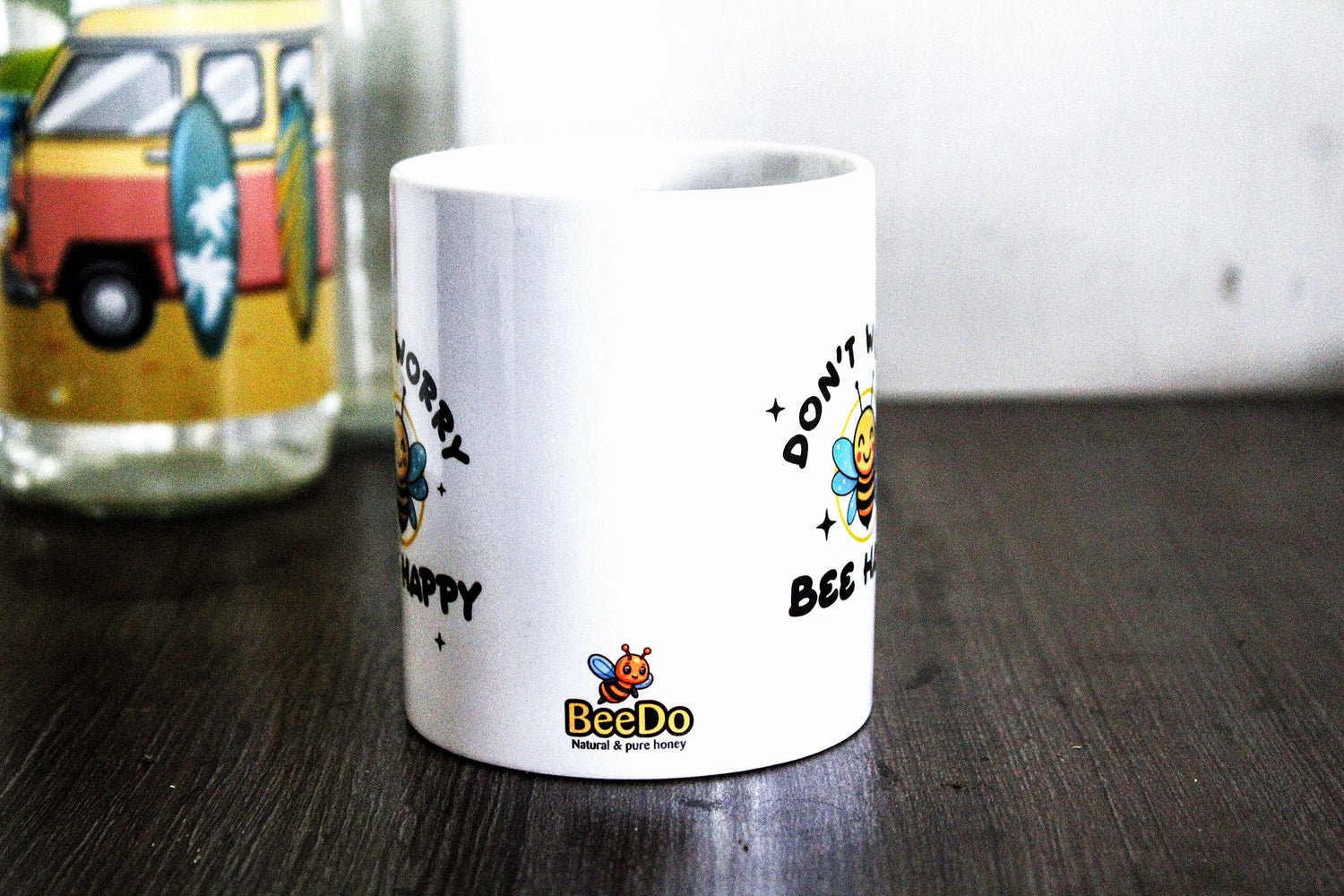 BeeDo Coffee Mugs - Cute, Funny and Adorable Honey Bee Theme 3D White Ceramic Coffee Mugs