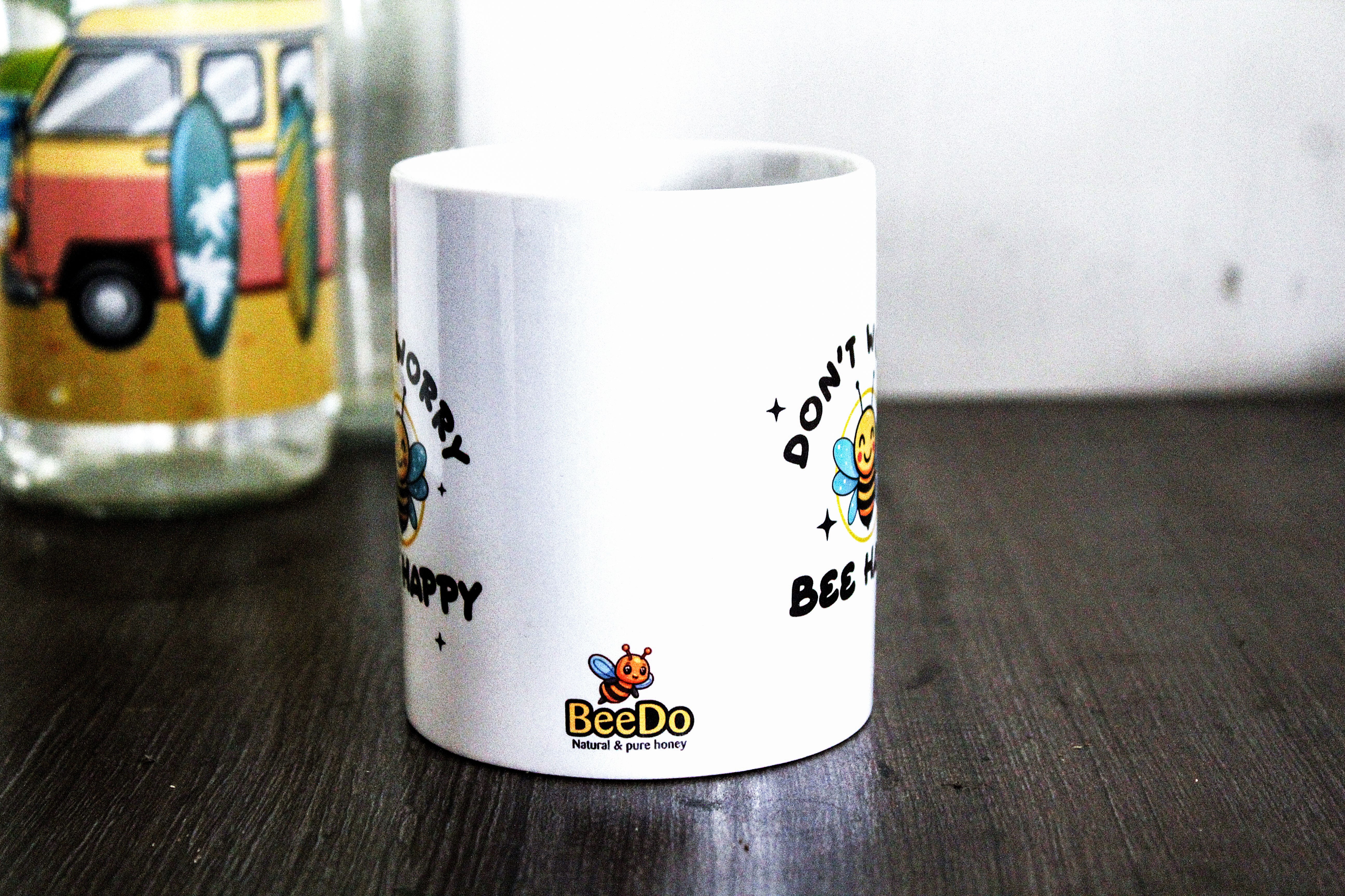 BeeDo Coffee Mugs - Cute, Funny and Adorable Honey Bee Theme 3D White Ceramic Coffee Mugs