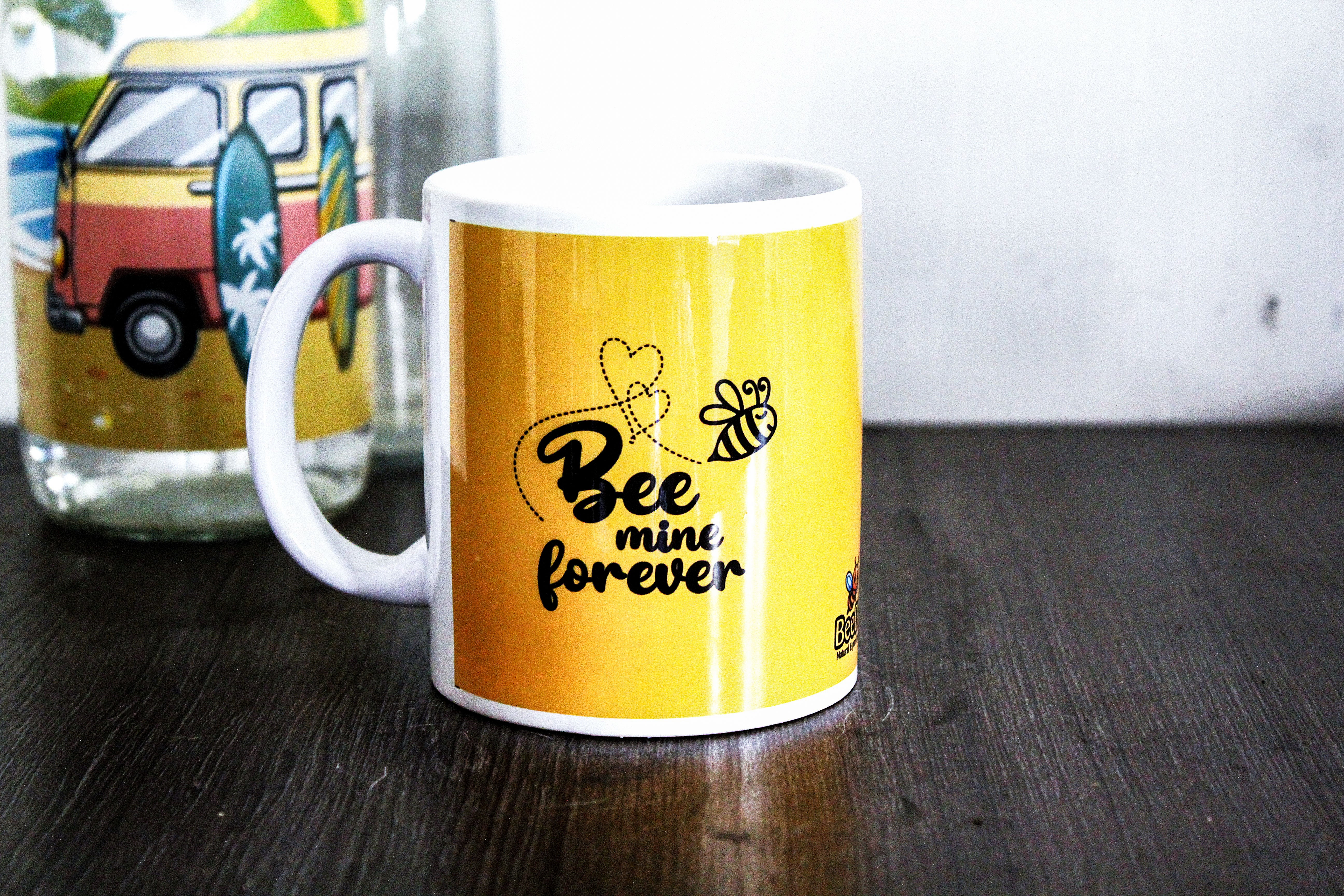 BeeDo Coffee Mugs - Cute, Funny and Adorable Honey Bee Theme 3D White Ceramic Coffee Mugs